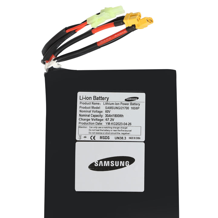 Bateria Samsung 60V 30Ah/Bateria padrão 60V 27Ah <tc>Hawk Pro</tc>